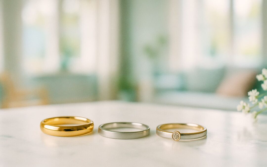 Vielsesring-trends 2025 i Danmark: klassisk, moderne og unikt