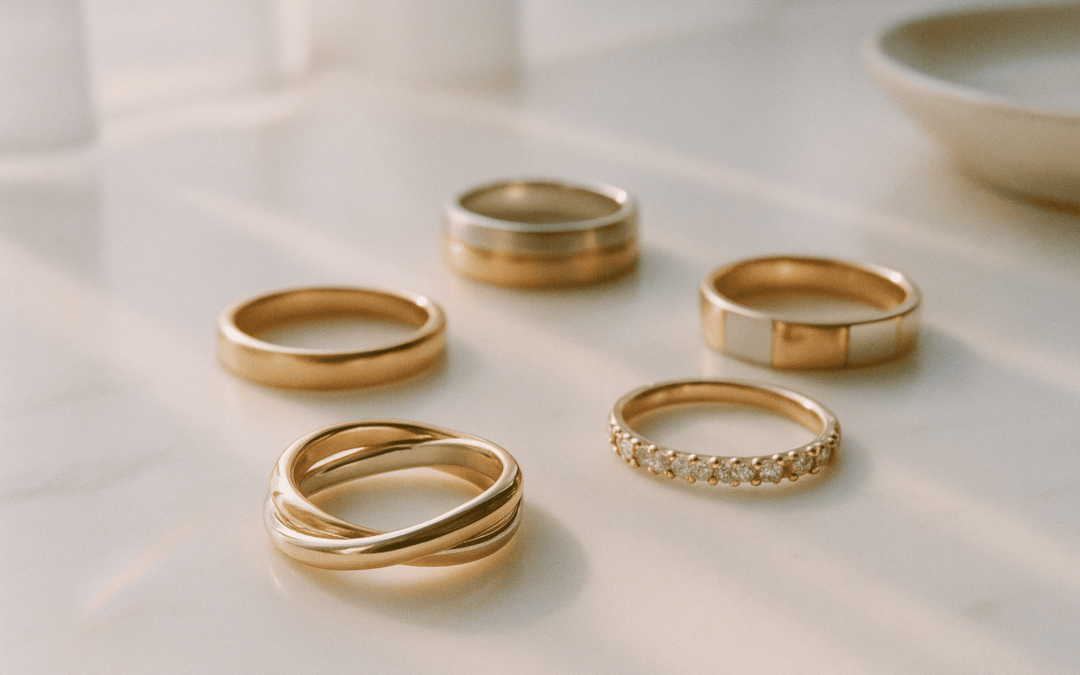 Tofarvede ringe: Bicolor og kombinationer der skiller sig ud
